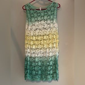 Pretty pastel  Pink Blush crotcheted tunic top